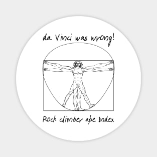 Vitruvian climber Magnet